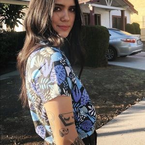 Nooworks Plant life boxy top- RARE!